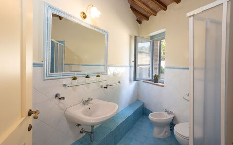 Casa Stella Serena, Podere le Scopaie, Pool: Muur, Flooring, Interieur Ontwerp, Verdieping, Loodgieterswerkinrichting, Plafond, Badkamer, Loodgieter, Kamer, Deur