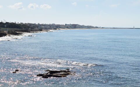 Casa Amare: Lucht, Blauw, Watervoorraden, Water, Zwemwater, Horizon, Kust,  Felsen\, Kust En Oceanic Landvormen, Zee