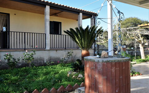 Villa Andrea: Bloempot, Schaduw, Tuin, Kamerplant, Landscaping, Werf, Backyard, Outdoor Structuur, Binnenplaats