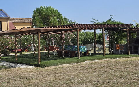 Casale dei Ciliegi: Schaduw, Tuin, Land Lot, Prieel, Gazon, Outdoor Structuur, Backyard, Paviljoen, Pergola