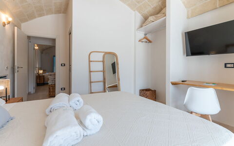 Tenuta Emma: Muur, Huis, Appartement, Balkon, Hotel, Slaapkamer, Bed
