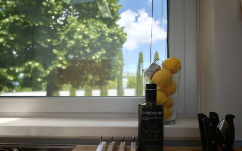 Villa Mulberry Garden - Esclusiva con Piscina Priv: Glas, Fles, Glazen Fles, Countertop, Kamerplant, Keuken