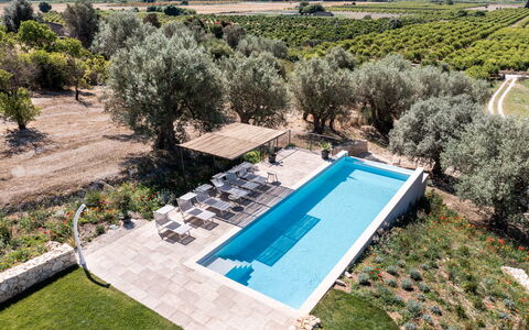 Villa Maddalena: Zwembad, Blauw, Toevlucht, Samengesteld Materiaal, Thermae, Vrije Tijd, Landgoed, Eco Hotel, Ligstoel, Buitenmeubels
