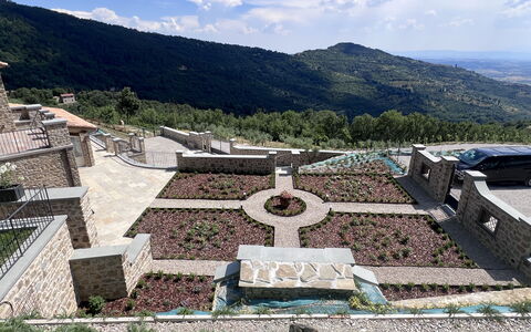 Villa Maddalena alla Guglielmesca: Landschap, Tuin, Landgoed, Landscaping, Hacienda, Villa, Binnenplaats, Vogelperspectief