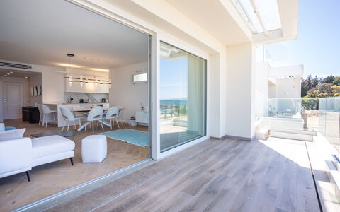 Porto di Luce Luxury, Jacuzzi and Seaview: Appartement, Verdieping, Balkon, Houten Vloer, Hotel, Penthouse, Toevlucht, Villa