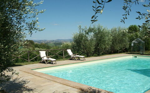 Villa Angelini 14+7: Zwembad, Schaduw, Landscaping, Tuin, Hacienda, Landgoed, Villa, Eco Hotel, Buitenmeubels, Werf