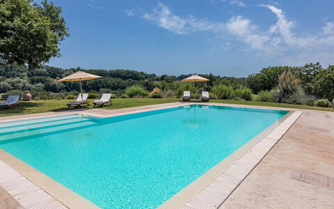 Casale Piattini 10: Zwembad, Blauw, Water, Toevlucht, Waterpartij, Thermae, Eco Hotel, Tuin, Landscaping, Schaduw