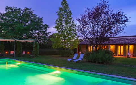 La Tana del Ghiro 18: Blauw, Zwembad, Toevlucht, Landgoed, Thermae, Eco Hotel, Hacienda, Boerderij, Tuin, Backyard