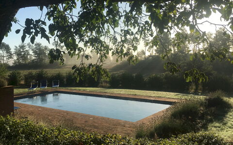 Villa Carmeli 12+2: Zwembad, Toevlucht, Tuin, Schaduw, Landscaping, Buitenmeubels, Backyard, Eco Hotel, Hacienda, Plantage