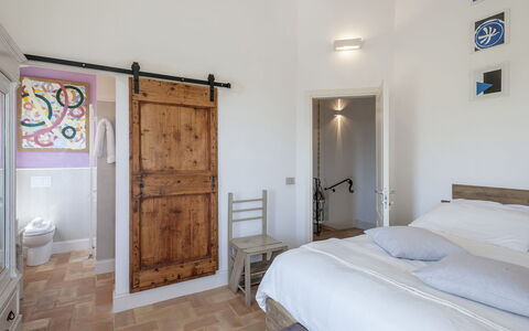 Casa Pilar 4+1: Meubilair, Interieur Ontwerp, Slaapkamer, Bed, Muur, Flooring, Hout, Verdieping, Plafond, Kamer