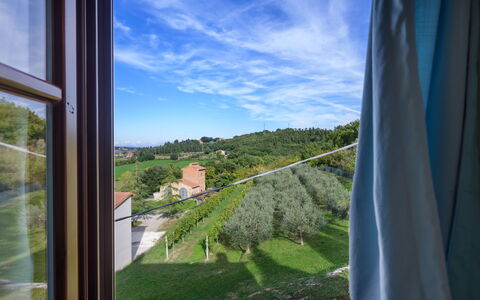 La Vecchia Pieve 8: Ochtend, Zonlicht, Balkon