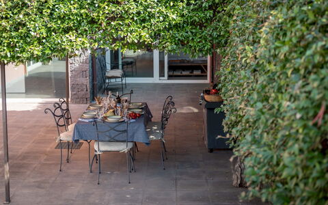 Villa Kimia 8: Blad, Struik, Schaduw, De Lente, Tuin, Buitenmeubels, Bloempot, Landscaping, Werf
