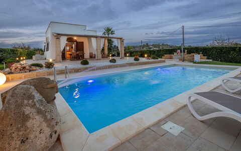 Villa Serena 4: Blauw, Zwembad, Toevlucht, Samengesteld Materiaal, Vrije Tijd, Waterpartij, Landgoed, Eco Hotel, Hacienda, Villa