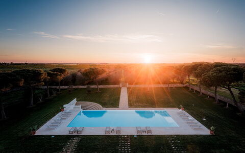 Masseria Samali 14+4: Vrije Tijd, Schemer, Zwembad, Avond, Park, Symmetrie, Zonsopkomst, Zonsondergang, Gang
