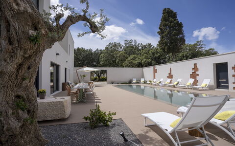 Villa Maria Paradiso 10: Huis, Samengesteld Materiaal, Landgoed, Schaduw, Beton, Landscaping, Zwembad, Binnenplaats, Tuin, Ontwerp