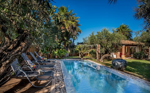 Villa Antura 4: Zwembad, Blauw, Boom, Toevlucht, Eco Hotel, Buitenmeubels, Schaduw, Landgoed, Ligstoel, Hacienda