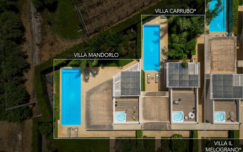 Villa Mandorlo 4: Zwembad, Toevlucht, Eco Hotel, Thermae, Samengesteld Materiaal, Vrije Tijd, Tegel, Hotel, Landgoed, Villa