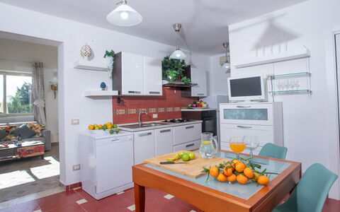 Profumo di Zagara 6+2: Keuken, Meubilair, Toestel Van De Keuken, Major Appliance, Interieur Ontwerp, Flooring, Countertop, Kamer, Appartement, Huis