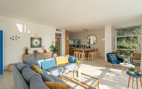 Casa Chiara 6+2: Meubilair, Interieur Ontwerp, Flooring, Bankstel, Hout, Verdieping, Stoel, Tafel, Woonkamer, Kamer