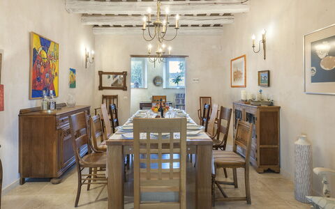 Casa Sant'Elia 7+3: Meubilair, Interieur Ontwerp, Muur, Tafel, Flooring, Hout, Stoel, Plafond, Fotolijst, Eetkamer