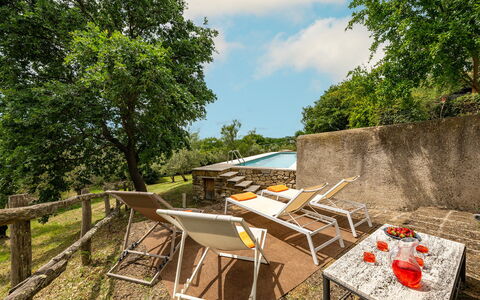Villa Il Ritiro 8: Meubilair, Buitenmeubels, Tuin, Backyard, Stoel, Schaduw, Landscaping, Werf, Ligstoel, Boerderij