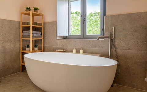 Tenuta Santa Cristina 10: Loodgieterswerkinrichting, Muur, Flooring, Badkamer, Bad, Verdieping, Interieur Ontwerp, Loodgieter, Kraan, Samengesteld Materiaal