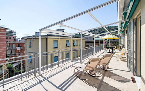 Attico Alda: Landgoed, Landscaping, Villa, Haag, Balkon