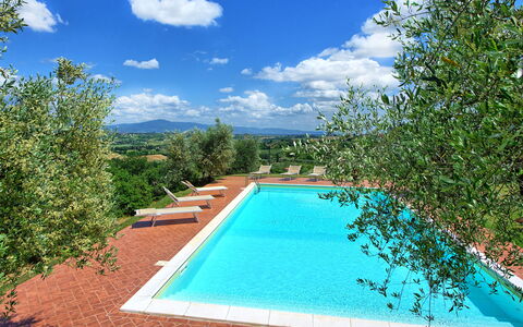 Villa Ulivi: Water, Wolk, Lucht, Eigendom, Zwembad, Azure, Fabriek, Natuurlijk Landschap, Rechthoek, Zwemwater