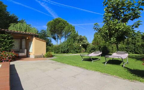 Pagliazzone: Struik, Tuin, Schaduw, Buitenmeubels, Backyard, Gazon, Landscaping, Werf, Eco Hotel, Zwembad