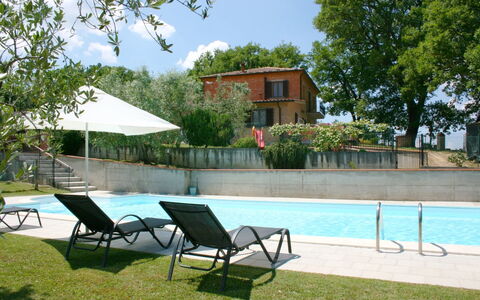 Podere San Bono: Water, Gebouw, Lucht, Fabriek, Eigendom, Meubilair, Natuur, Boom, Zwembad, Schaduw