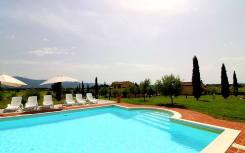 Podere Marcigliano: Water, Lucht, Wolk, Fabriek, Zwembad, Natuur, Boom, Schaduw, Rechthoek, Gras