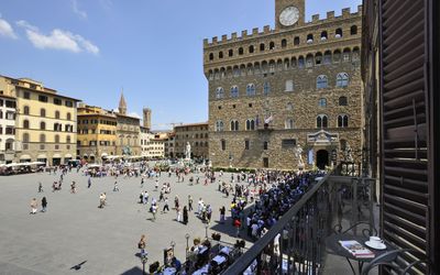 Piazza della Signoria - Florence, Toscane, Italië - Vista Su Piazza Della Signoria