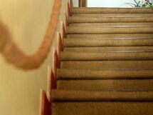 Central stairs. Detail of L'Uliveta.