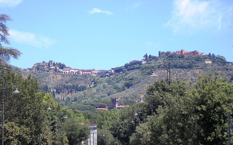 Montecatini Alto view, where is Casa Giulio