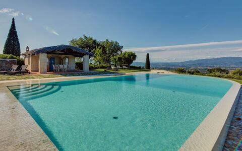 Villa Agazzi: Zwembad, Eigendom, Huis, Azure, Onroerend Goed, Vakantie, Water, Gebouw, Landgoed, Villa