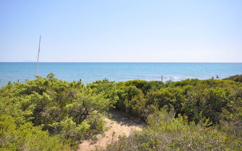 Casamare: Vegetation, Zee, Kust, Kust, Natuurlijke Omgeving, Strand, Oceaan, Shrubland, Lucht, Plantengemeenschap