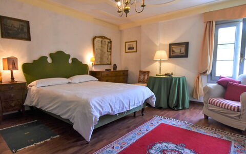 Barchessa Palladio: Meubilair, Bed, Interieur Ontwerp, Slaapkamer, Bedding, Laken, Muur, Flooring, Kamer, Verdieping