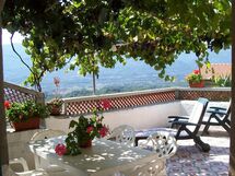 Terrace area in the sun