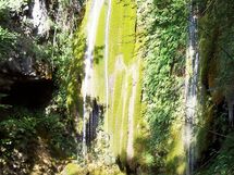 Waterfall in the nearby river Monia